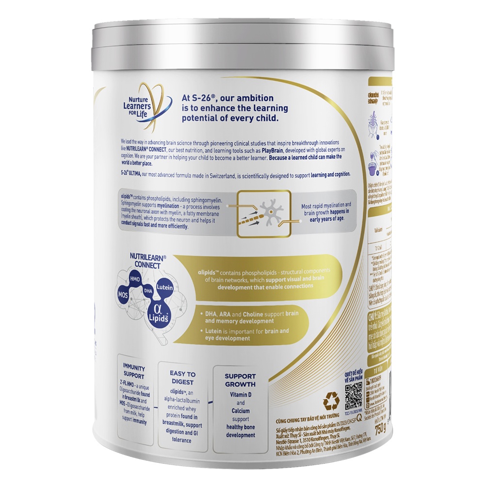 Sữa bột S-26 Ultima 2 750g dành cho bé từ 12-24 tháng tuổi hình 3