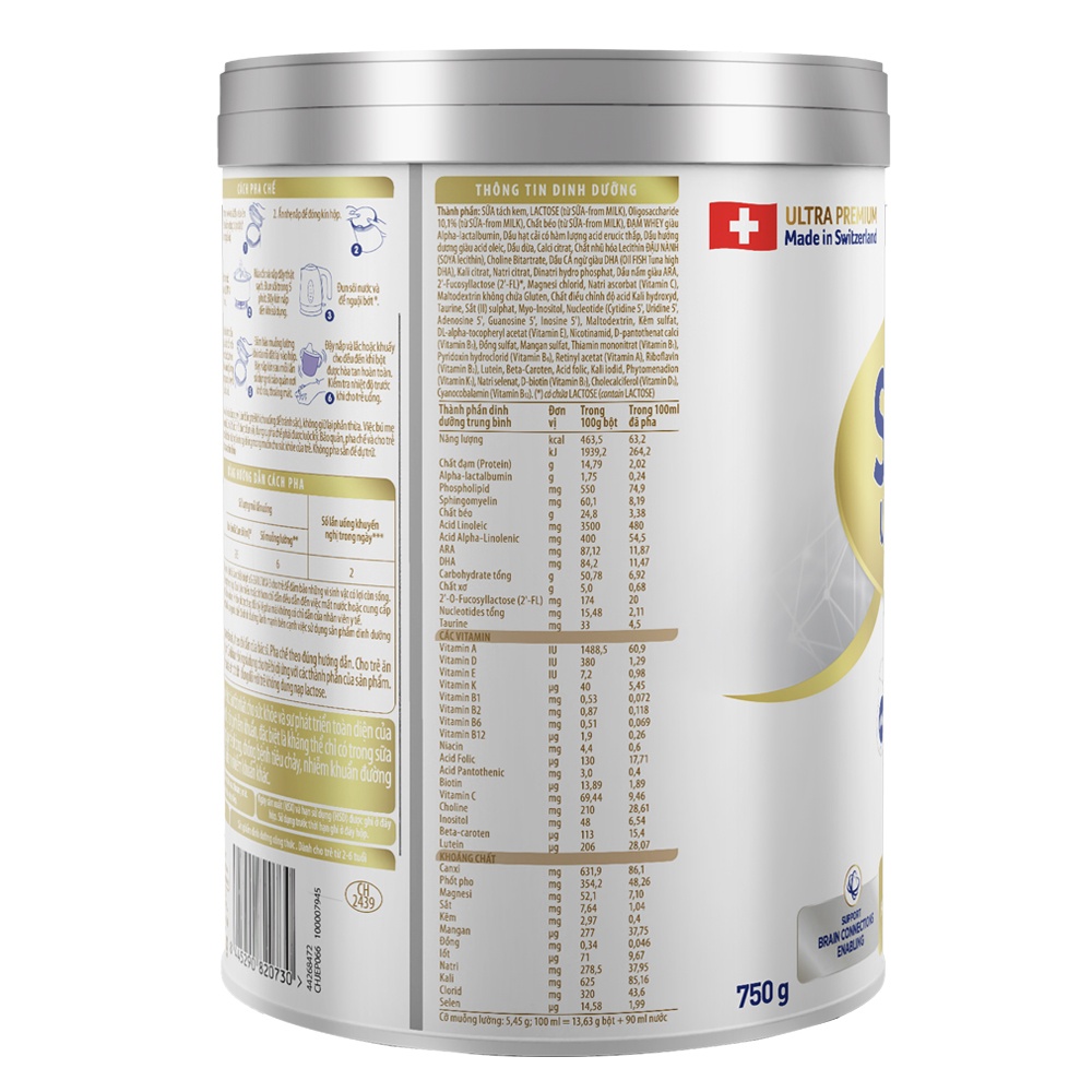 Sữa bột S-26 Ultima 3 750g dành cho bé từ 2-6 tuổi hình 2