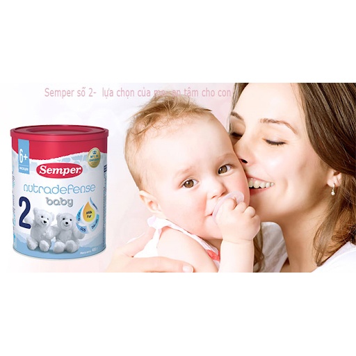 Sữa béo Semper Số 2 Nga Nutradefense  400gr cho bé 6M+ hình 4