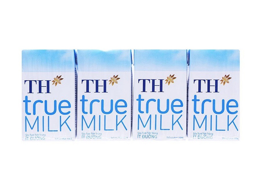 Sữa tươi tiệt trùng ít đường TH True Milk 4*110ml  hình 1