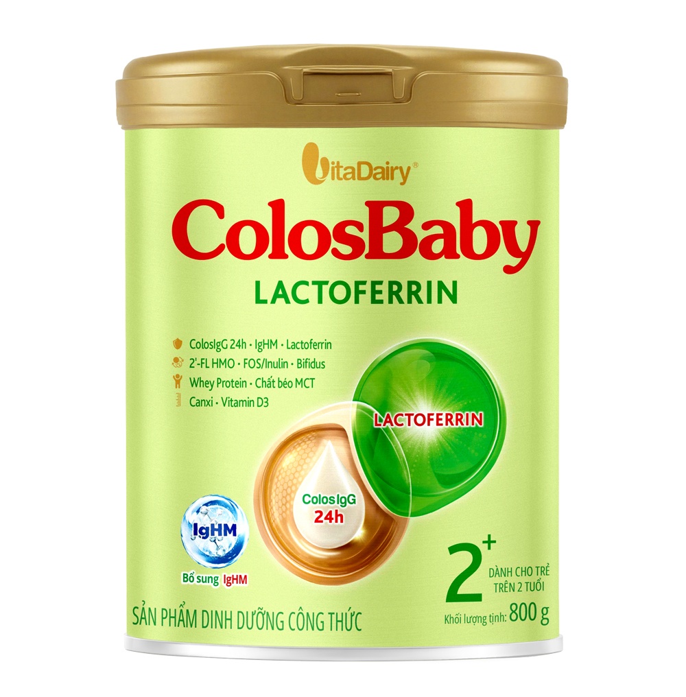 Sữa bột ColosBaby Lactoferrin 2+ 800g dành cho bé 2Y+ hình 1