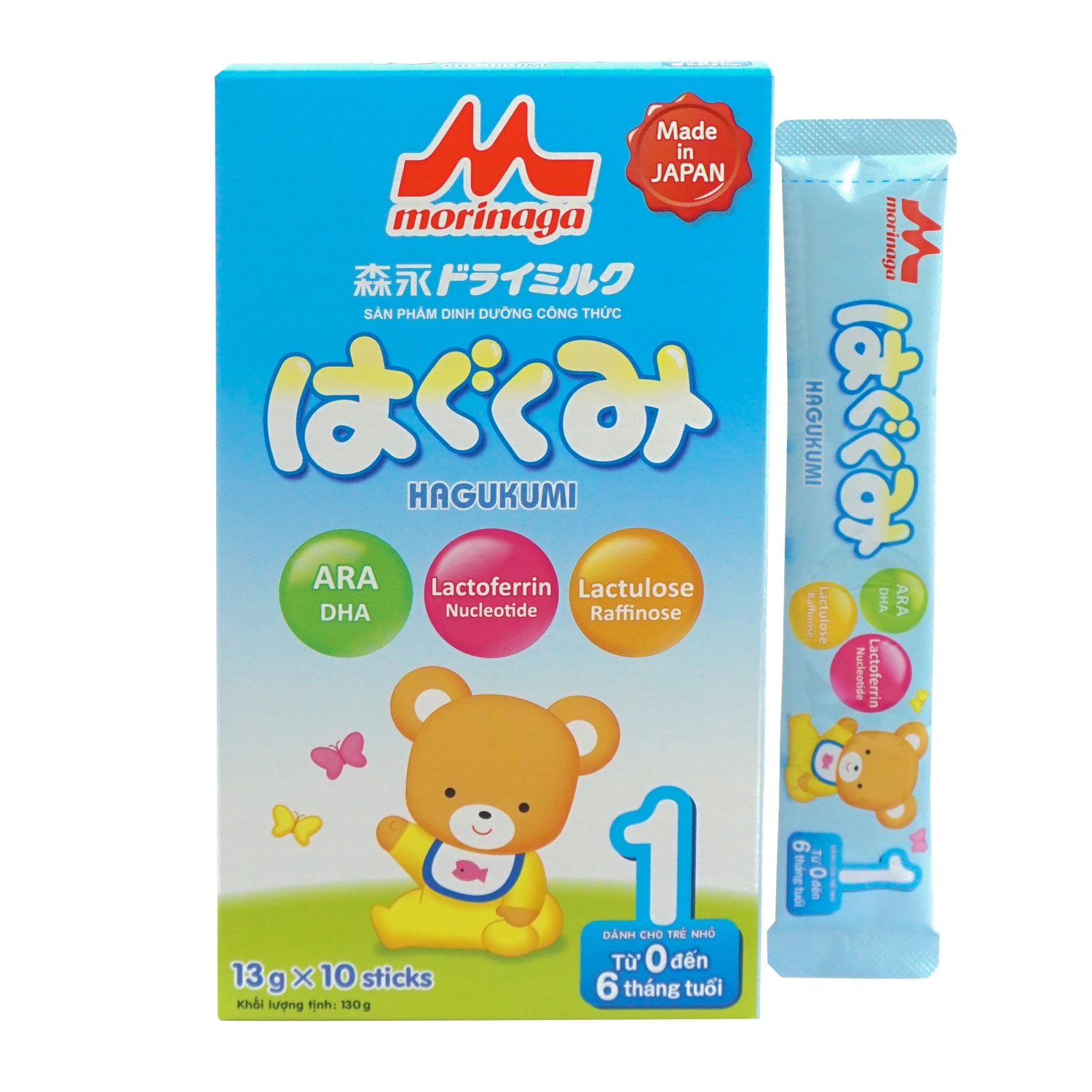 Sữa Morinaga thanh Hagukumi số 1 130g cho trẻ 0-6M