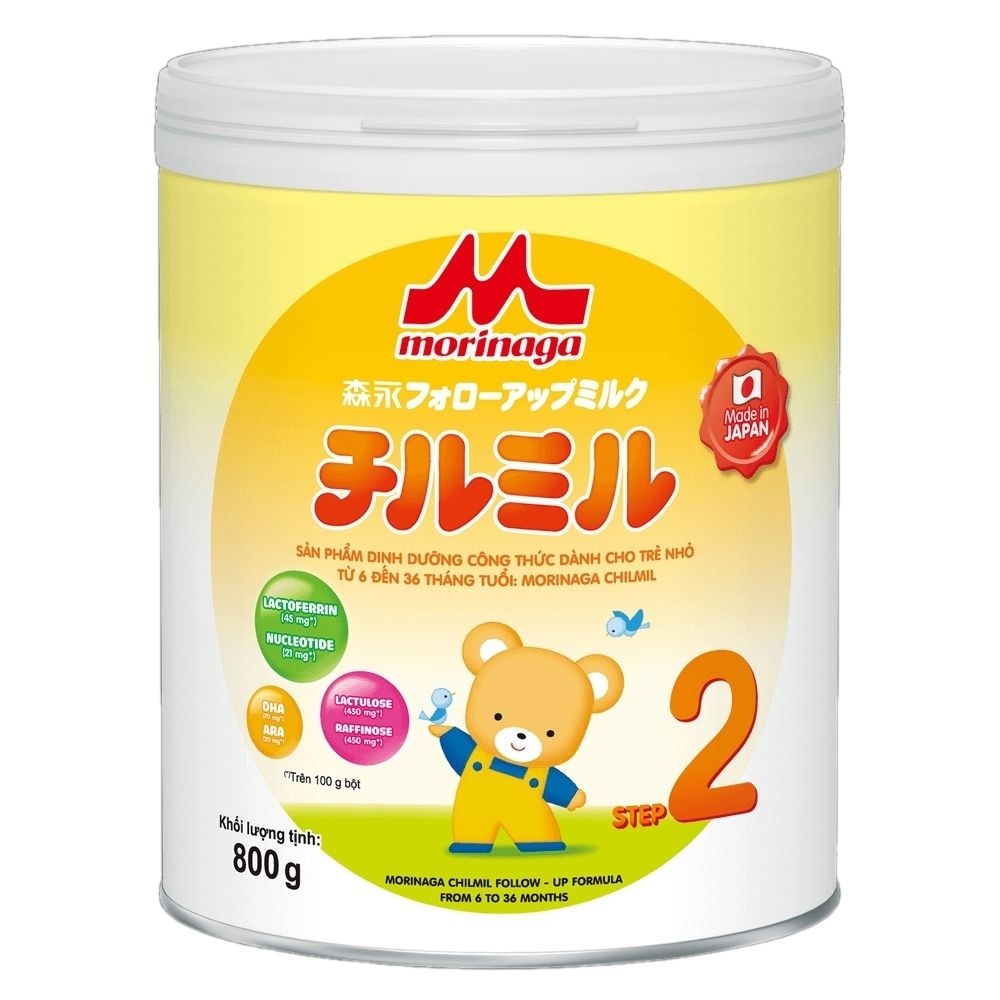 Sữa Morinaga Chilmil số 2 800g cho bé 6M-36M (Bao bì mới)
