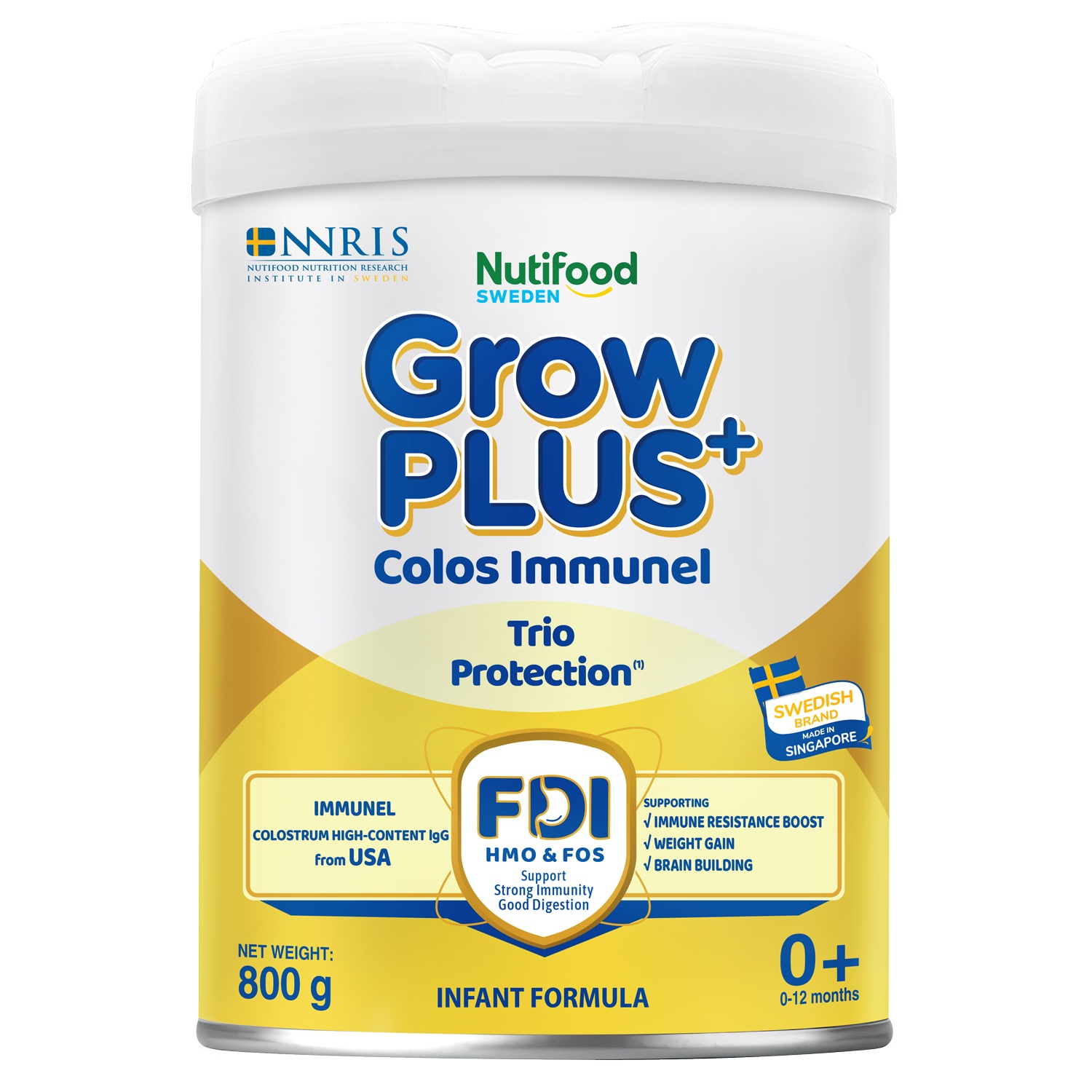 Sữa bột Nutifood GrowPlus+ Colos Immunel 0+ 800g cho bé 0-12 tháng hình 2
