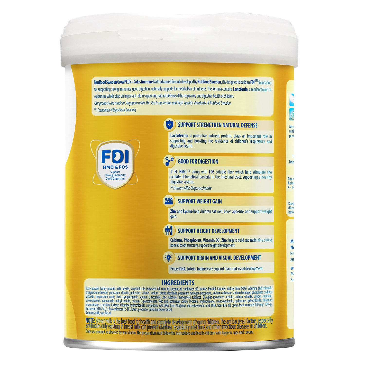 Đặc điển nổi bật của sữa bột Nutifood GrowPlus+ số 0