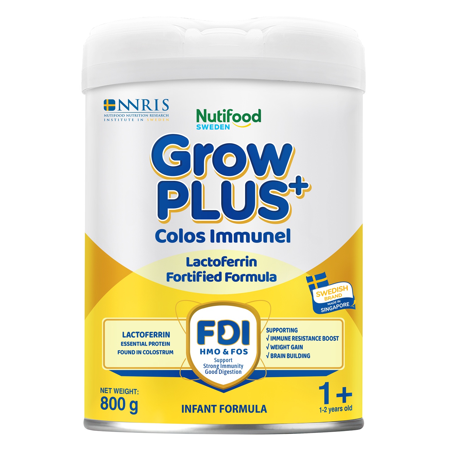 Sữa bột Nutifood GrowPlus+ Colos Immunel 1+ 800g cho bé 1-2Y hình 1