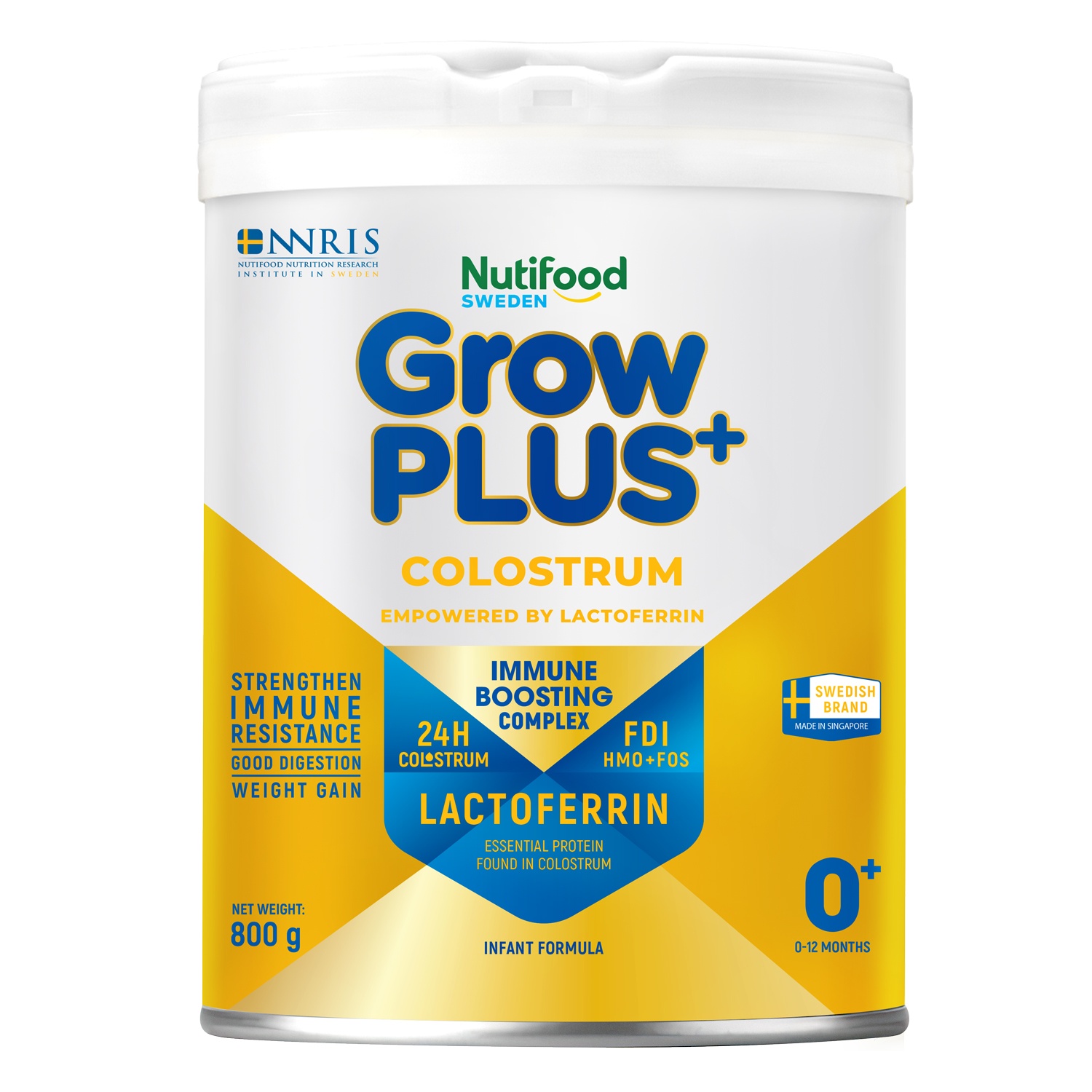 Sữa bột Nutifood GrowPlus+ Colostrum Lactoferrin 0+ 800g cho bé 0-12 tháng hình 1