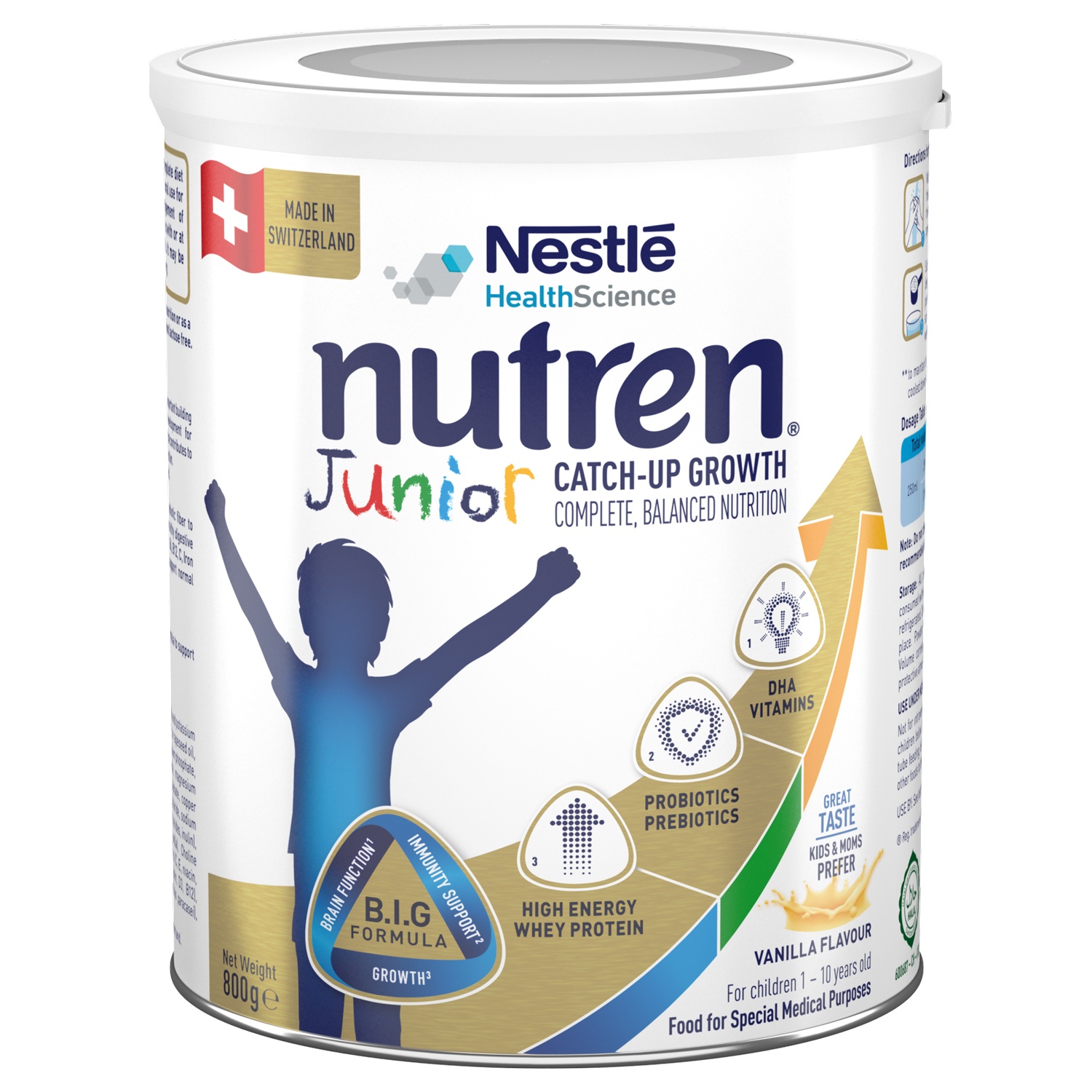 Sữa Nutren Junior 800g phát triển não bộ - thể chất cho bé (1 - 10 tuổi) hình 1