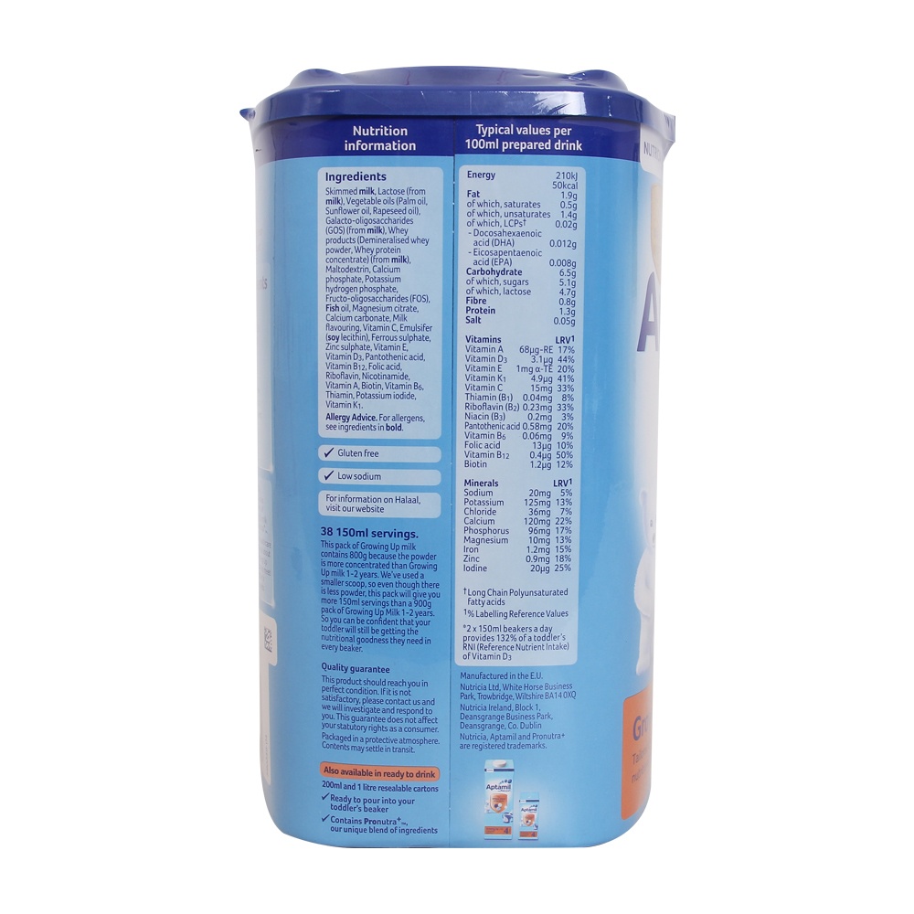 Thành phần sữa Aptamil số 4 Anh 800g Sữa Aptamil số 4 Anh 800g (2 - 3 tuổi) hình 3