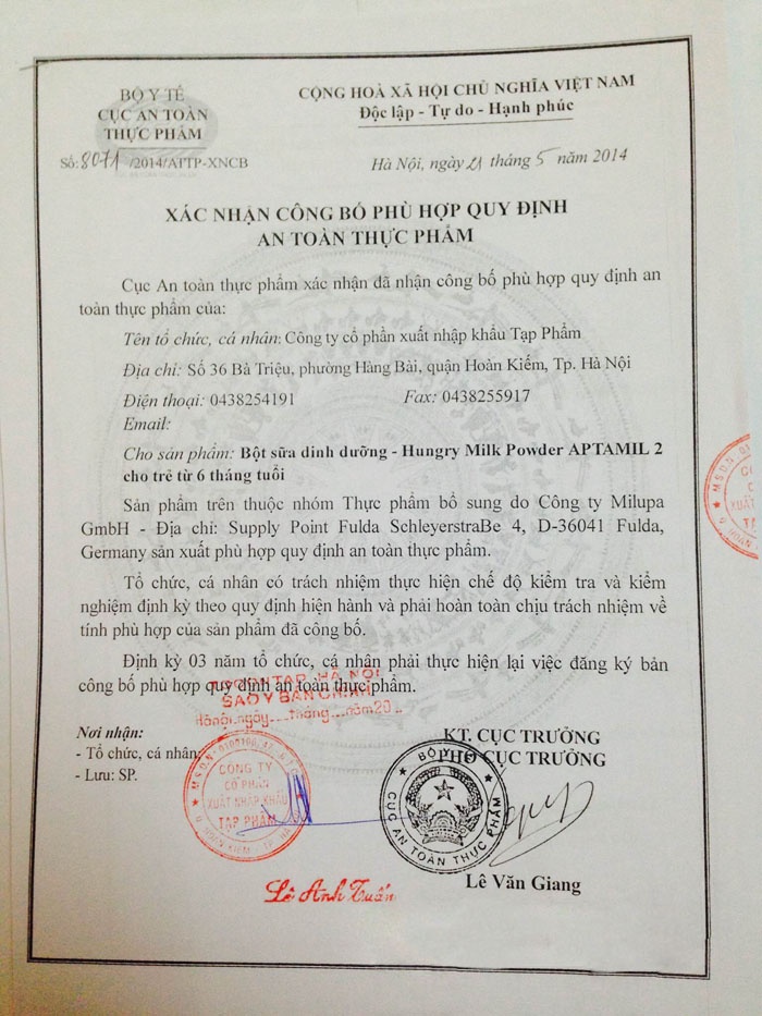 Sữa Aptamil Đức số 1 hộp 800g Nutricia hình 5