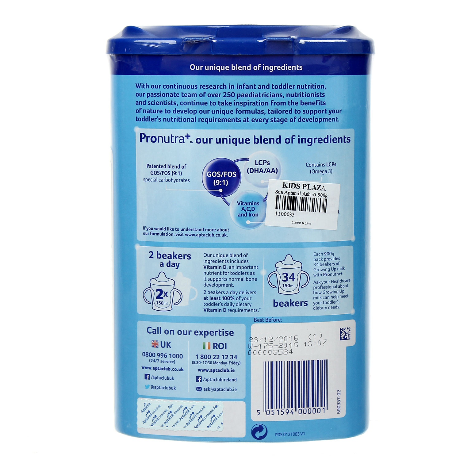 Sữa Aptamil Anh số 3 (900g) hình 2