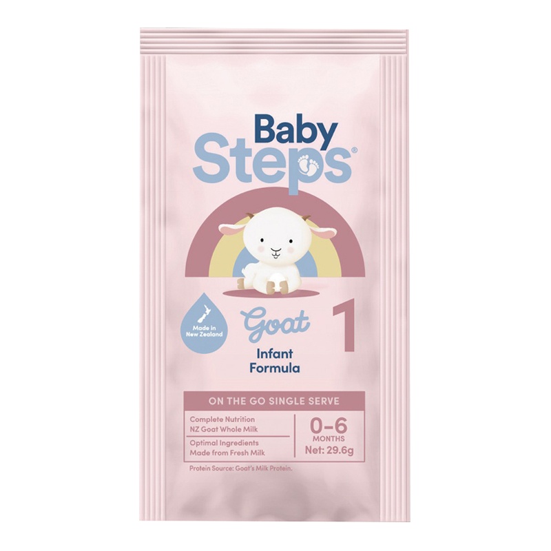 Sữa dê Baby Steps số 1 cho bé 0-6 tháng tuổi (1 gói) hình 1