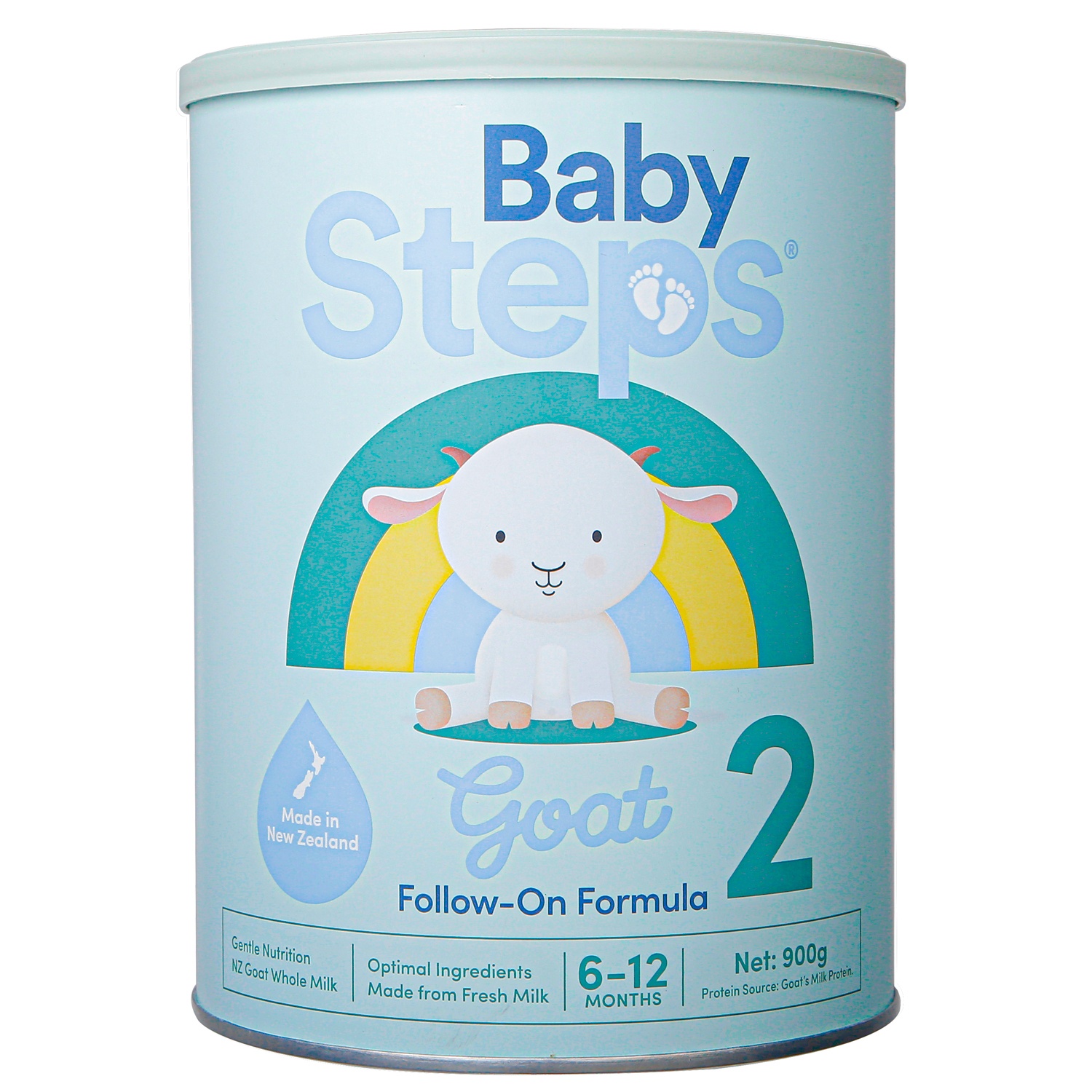 Sữa dê Baby Steps số 2 900g cho bé 6-12 tháng tuổi