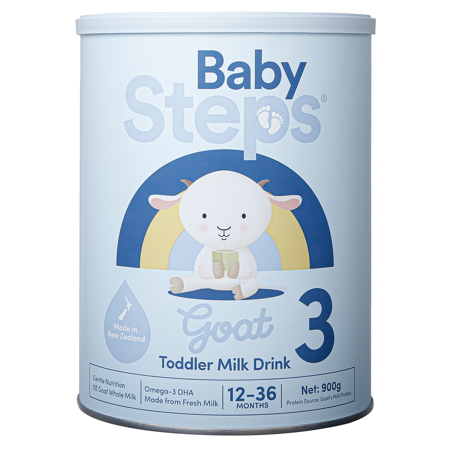 Sữa dê Baby Steps số 3 900g cho bé 12-36 tháng tuổi