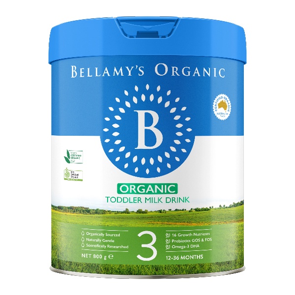 Sữa Bellamy's Organic số 3 800g cho bé 1-3 tuổi