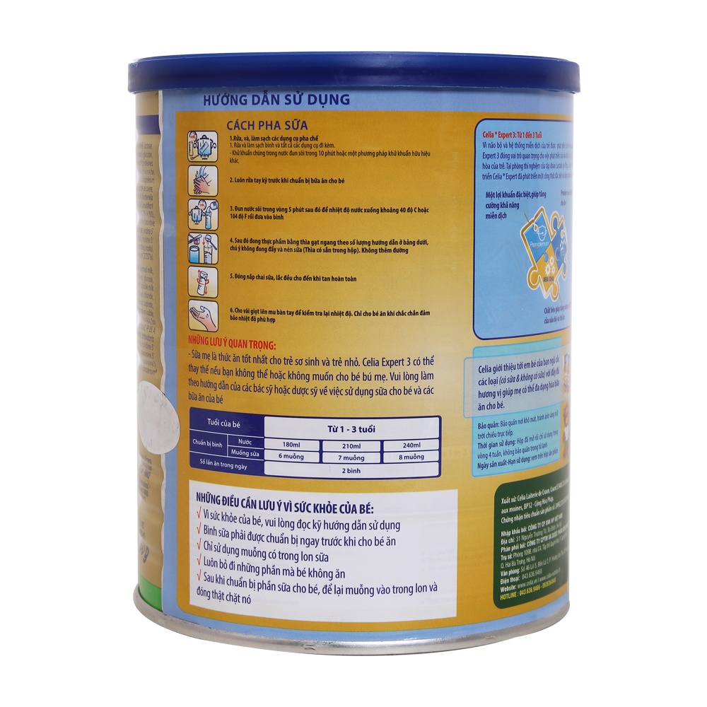 Sữa bột Celia Expert 3 - 400g hình 3