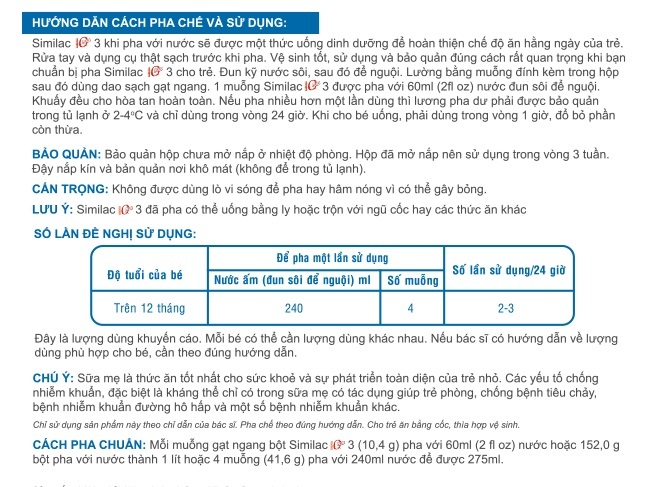 Sữa Similac IQ 3 hương Vani 400g hình 4