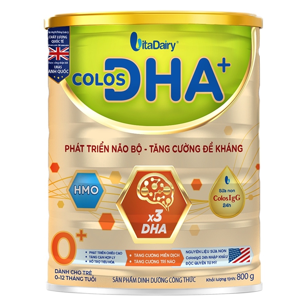 Sữa Colos DHA 0+ 800g cho bé từ 0-12 tháng hình 1