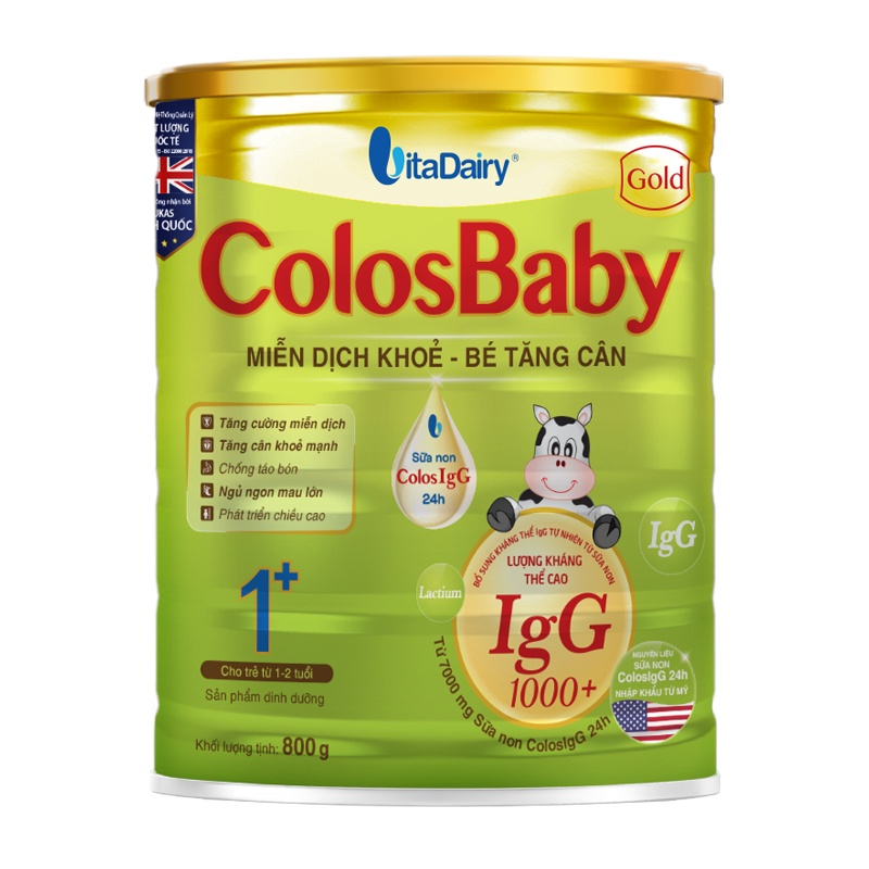 Sữa bột Colosbaby gold 1+ 800g tăng cường hệ miễn dịch (1-2 tuổi) hình 1