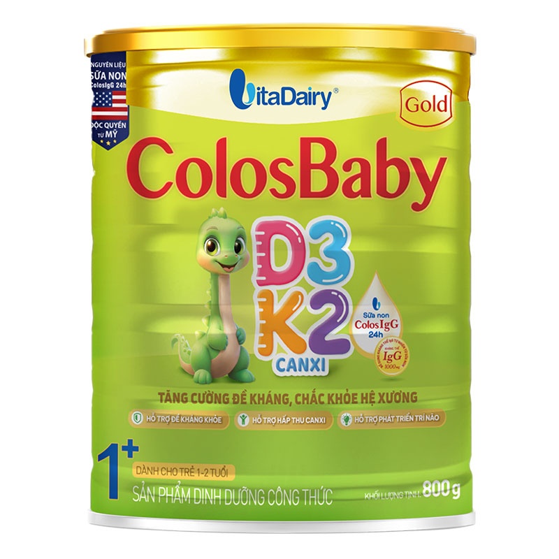 Sữa bột  Colosbaby Gold D3K2 1+ 800g dành cho bé từ 1Y+ hình 1