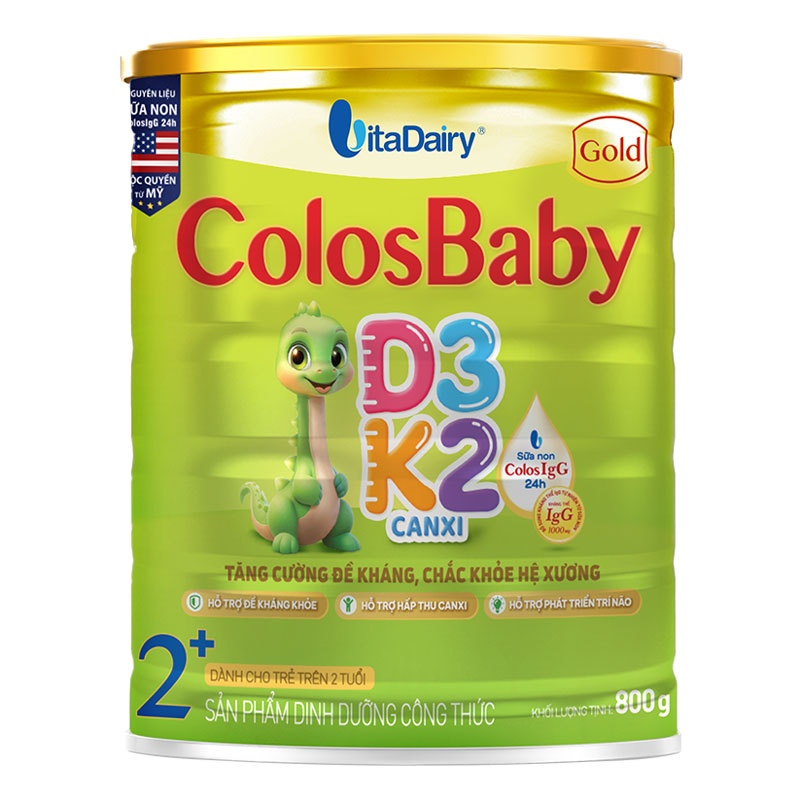 Sữa bột Colosbaby Gold D3K2 800g dành cho bé 2Y+  hình 1