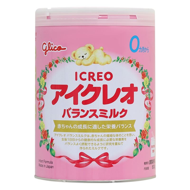 Glico Icreo Balance Milk số 0 800g nội địa Nhật cho bé 0M-12M hình 1