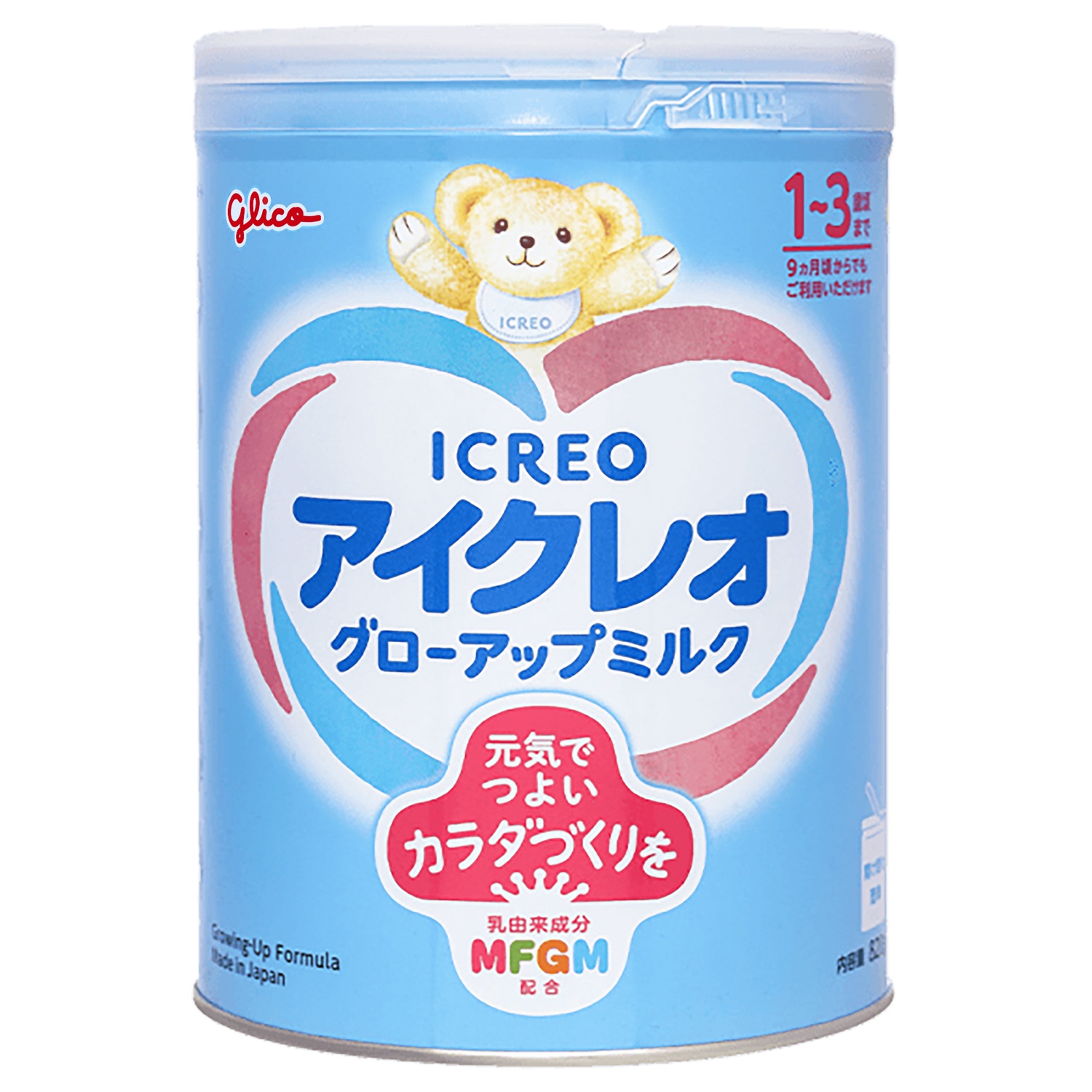 Glico Icreo Grow-up Milk số 1 820g nội địa Nhật cho bé 1Y-3Y hình 1