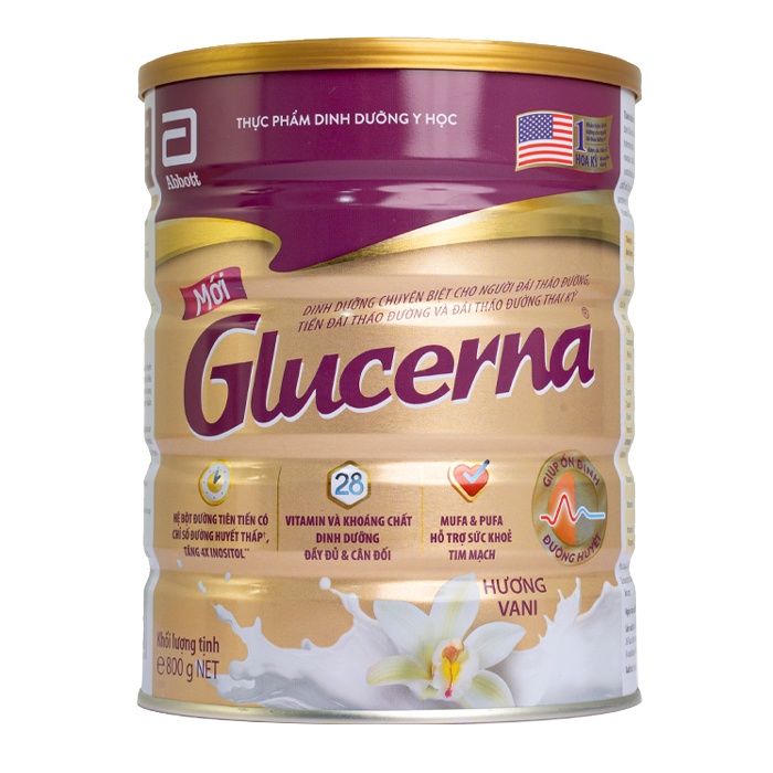 Sữa Glucerna Vani 800g cho người mắc bệnh đái tháo đường  hình 1