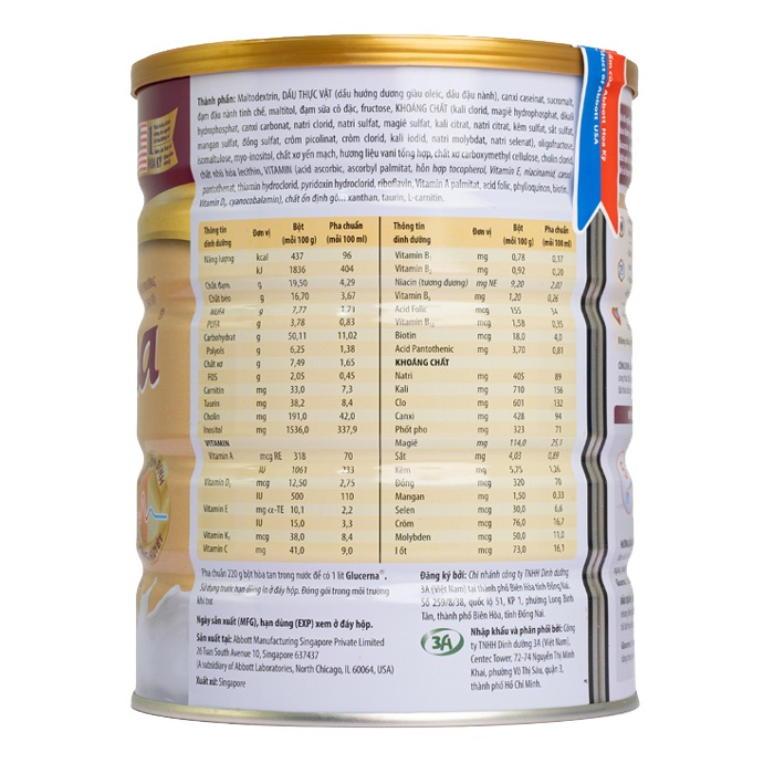 Sữa Glucerna Vani 800g cho người mắc bệnh đái tháo đường  hình 3