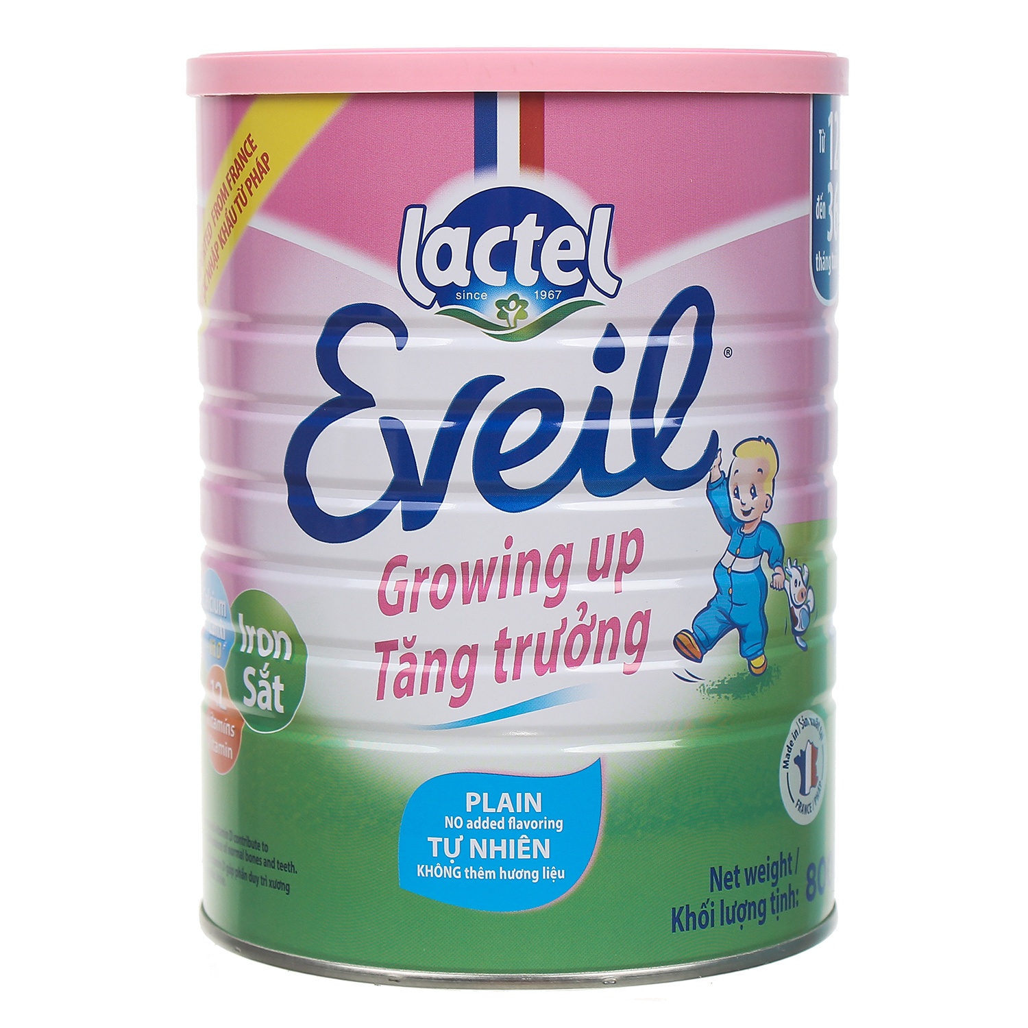 Sữa bột Lactel Eveil Growing Up Milk Powder 800g hình 1