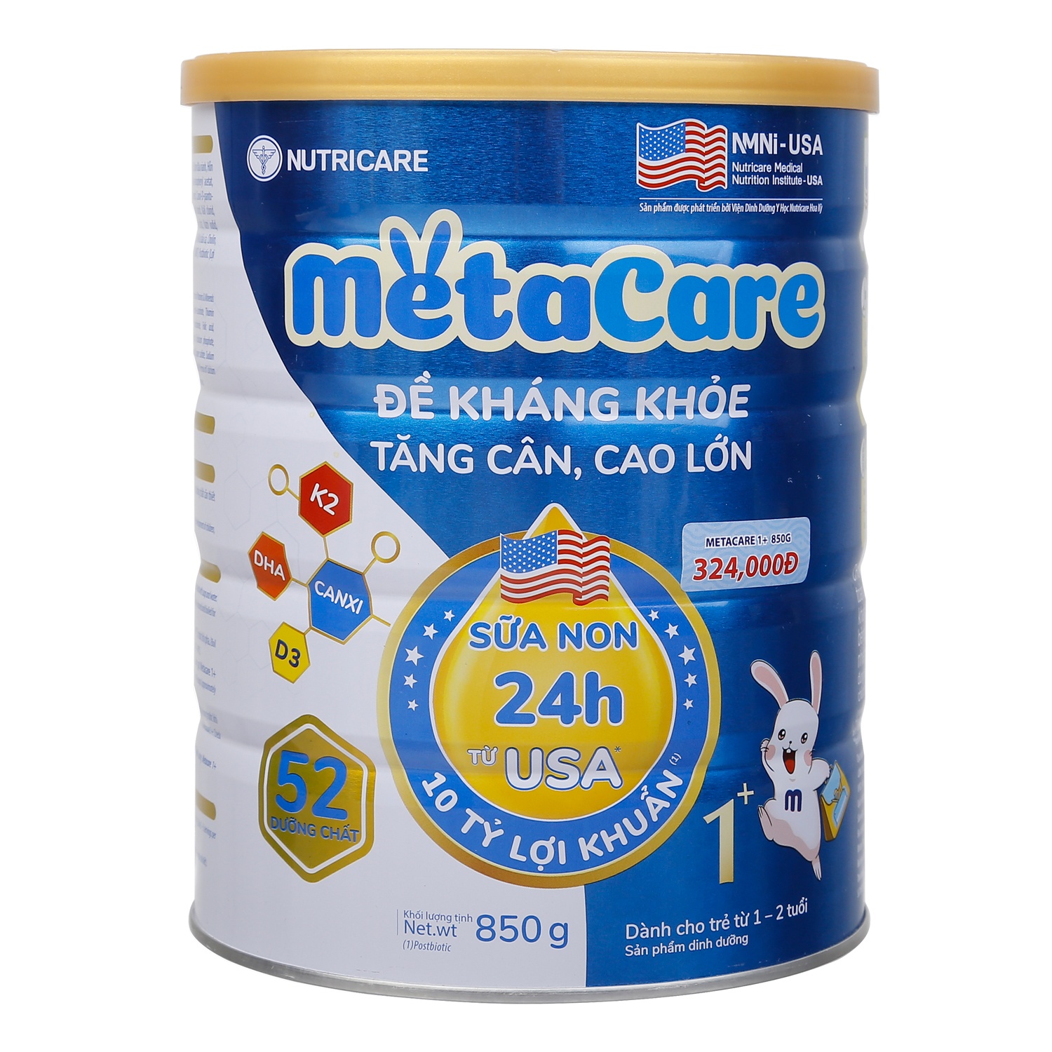 Sữa bột Metacare 1+ 850g dành cho bé 1Y+ (Xanh) hình 1