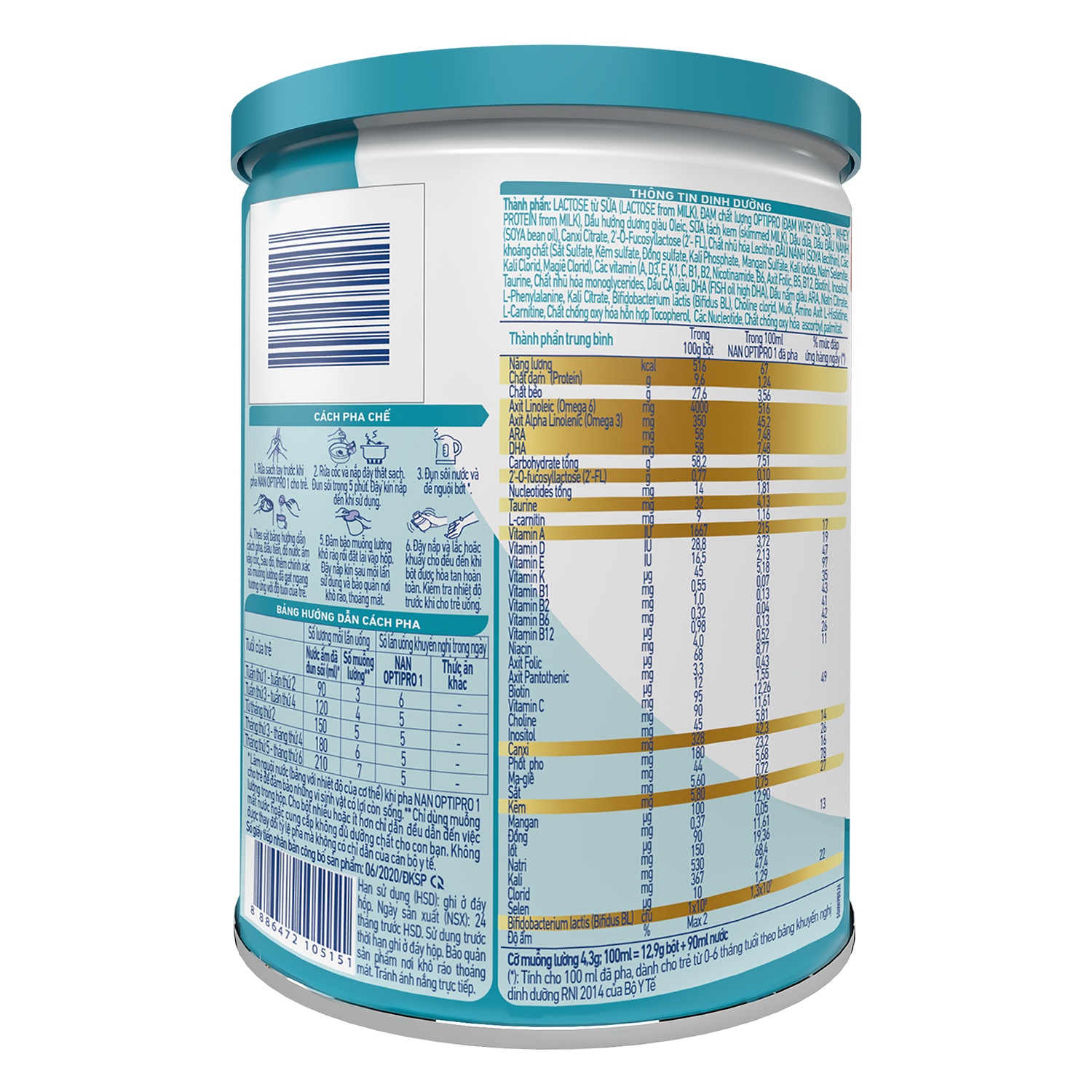 Sữa Nan HMO Optipro 1 400g (0 - 6 tháng) hình 4