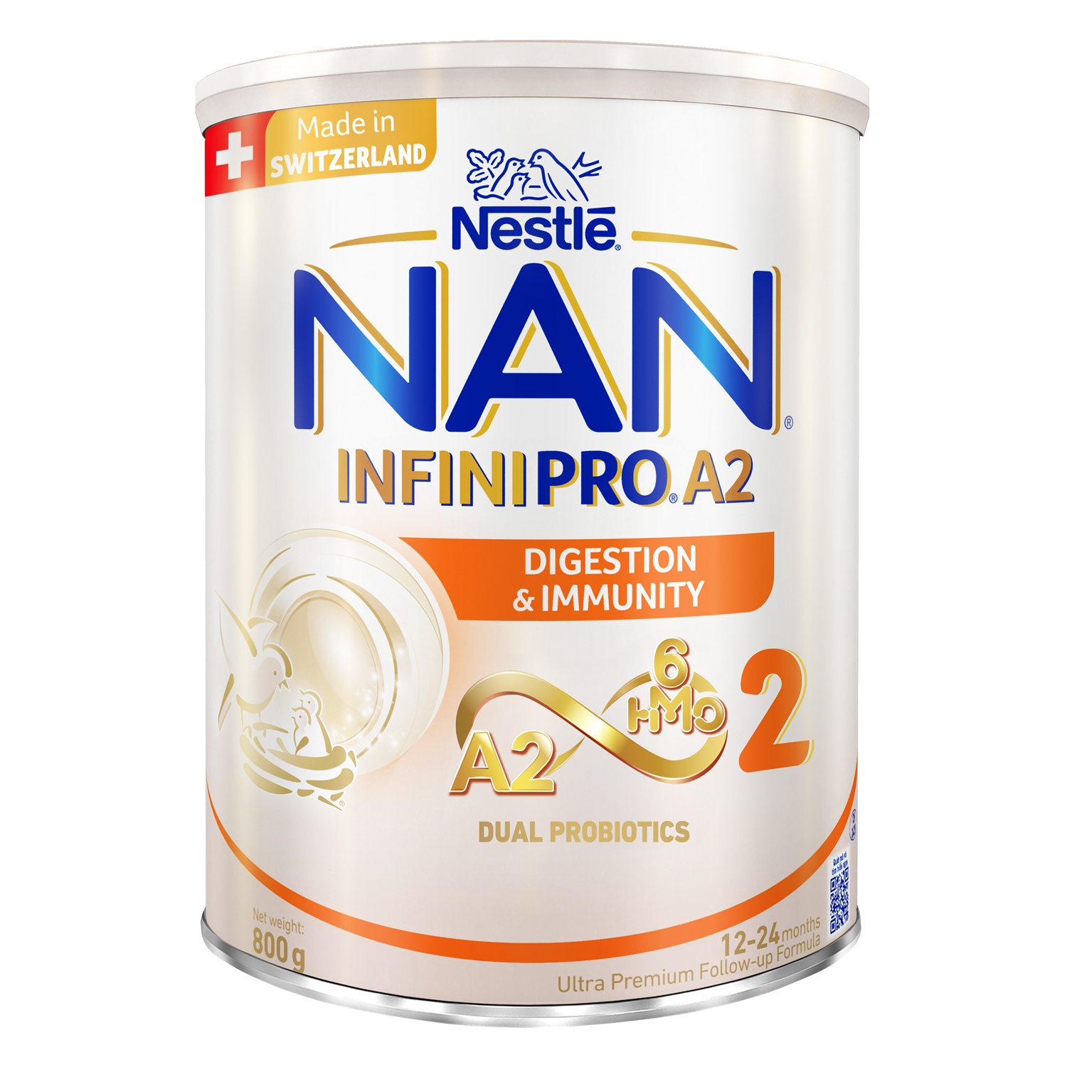 Sữa bột Nan Infinipro A2 6HMO số 2 400g 