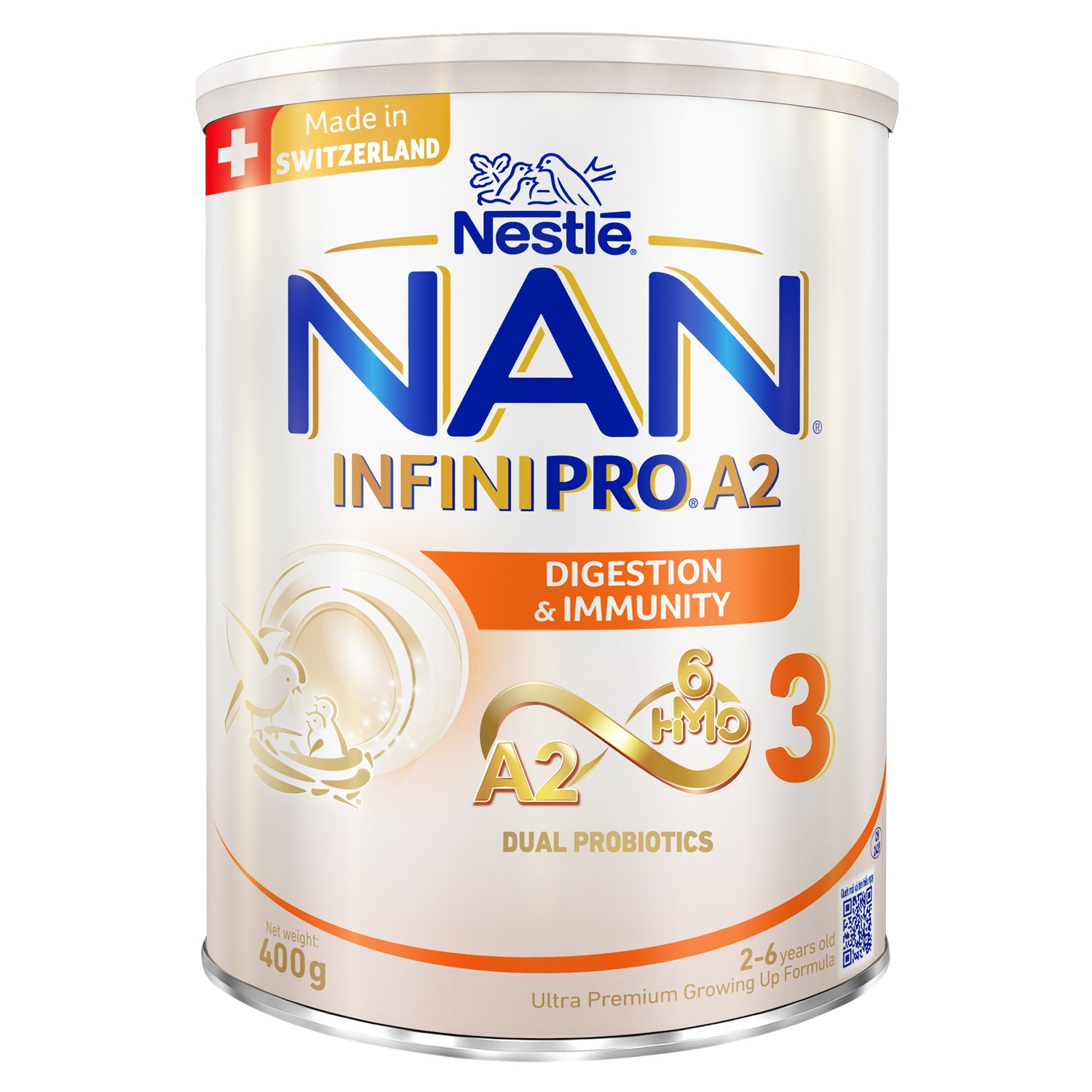 Sữa Nan Infinipro A2 6HMO số 3 400g cho bé 2-6 tuổi hình 1