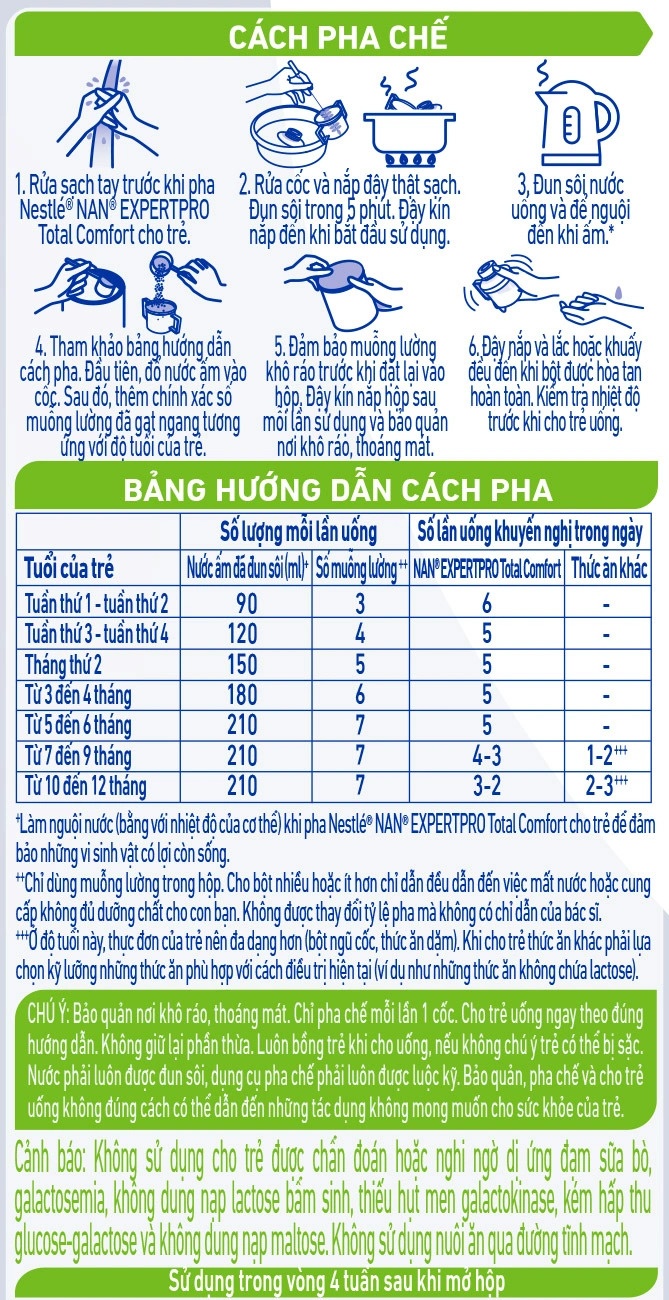 Sữa Nan Expert Pro Total Comfort 380g cho bé 0-12 tháng tuổi hình 4