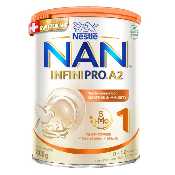 Sữa Nan InfiniPro A2 số 1 800g cho bé 0-12 tháng tuổi