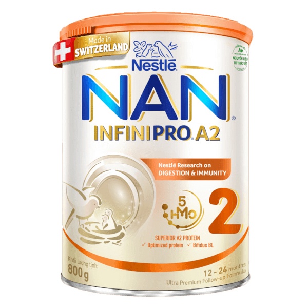 Sữa Nan InfiniPro A2 số 2 800g cho bé 1-2 tuổi hình 2