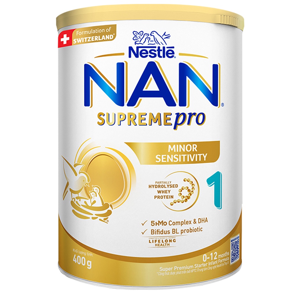 Sữa Nan Supreme 1 5HMO 400g New - bao bì mới