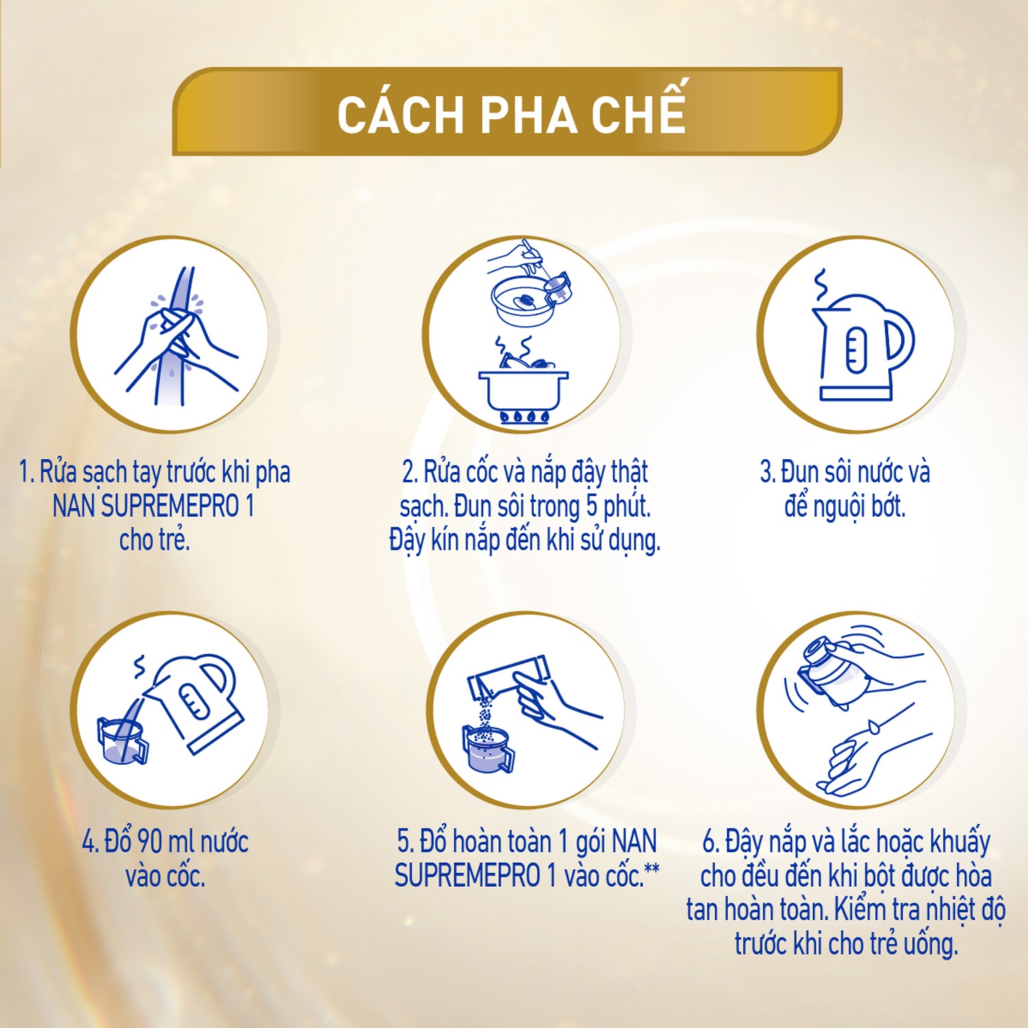 Sữa Nan Supreme Pro số 1 5-HMO hộp giấy 4*13g (0-6M) hình 3