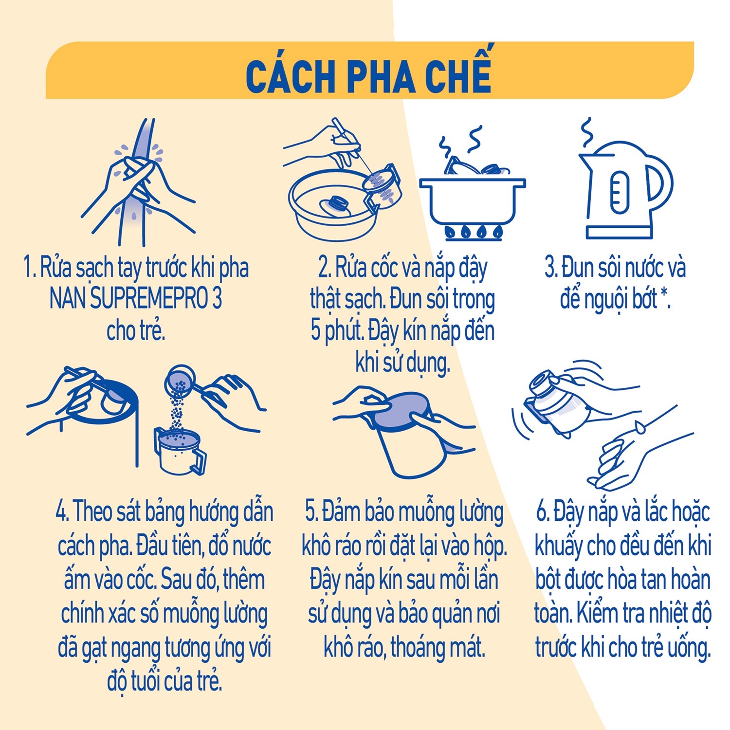 Sữa Nan Supreme Pro số 2 5-HMO hộp giấy 4*16g (6-24M) hình 6