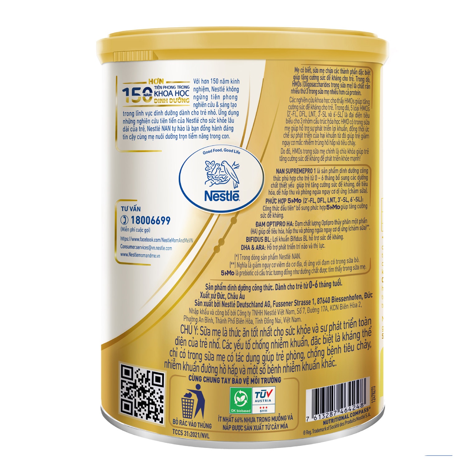 Sữa Nan Supreme 1 400g cho bé 0-6M hình 5