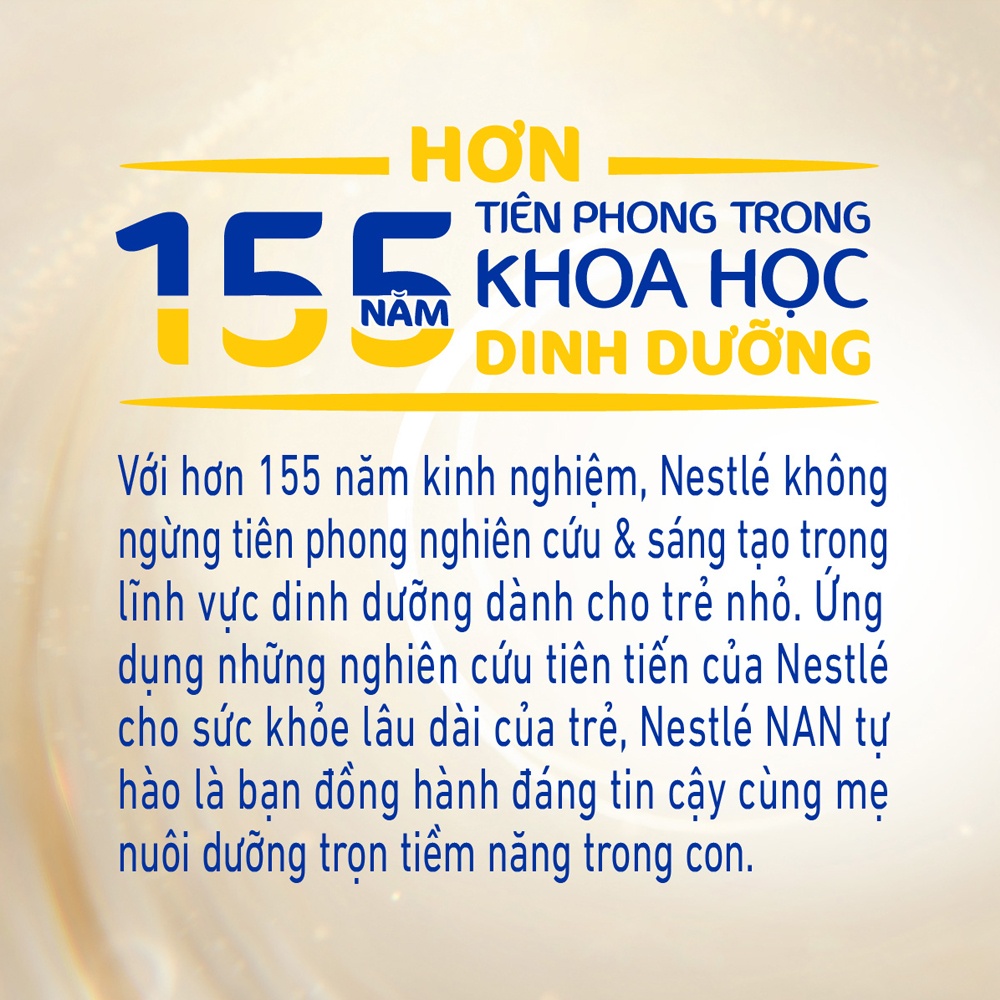 Lịch sử phát triển sữa Nan Supreme Số 1 5HMO 400g New