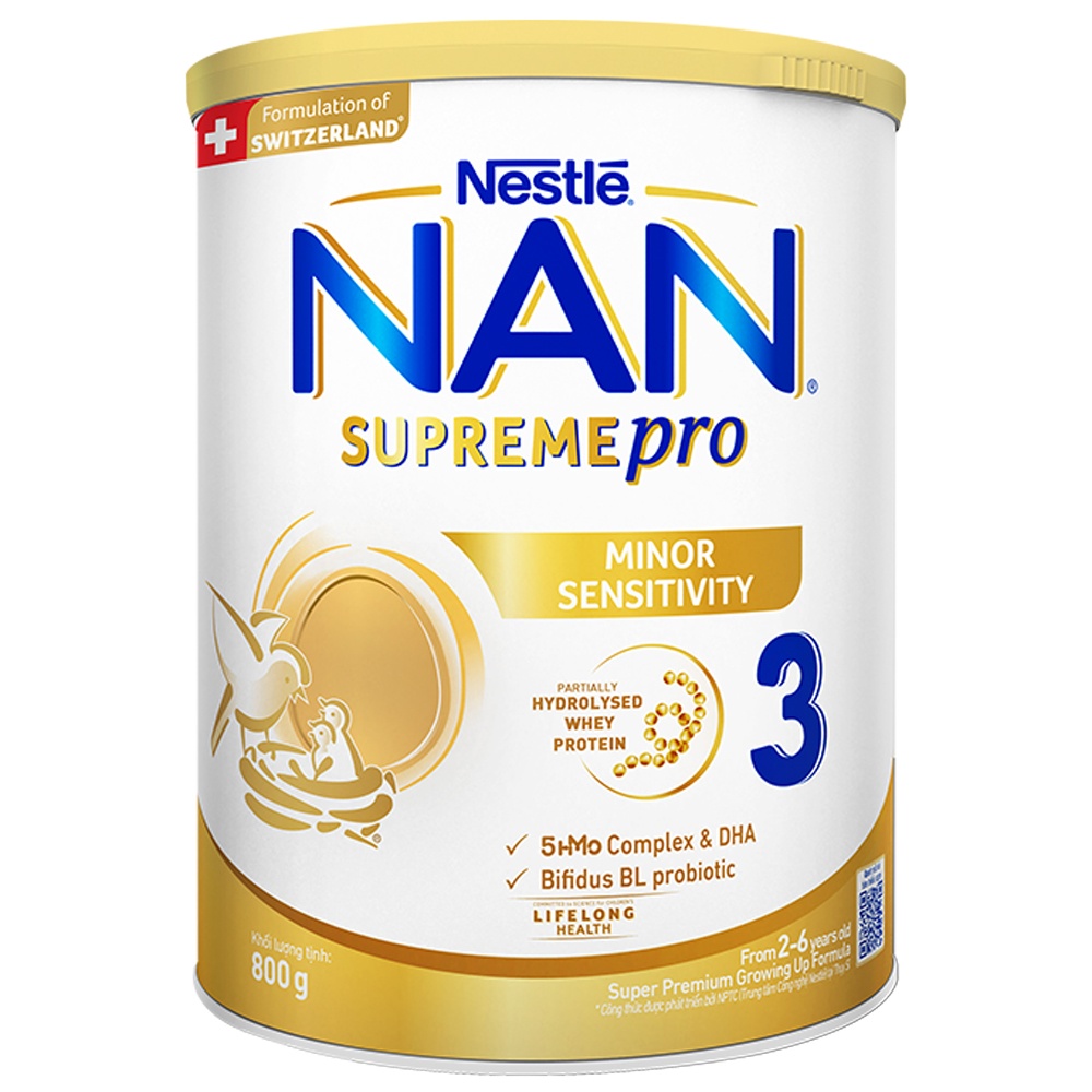 Sữa Nan Supreme Pro 3 800g cho bé 2-6 tuổi hình 1