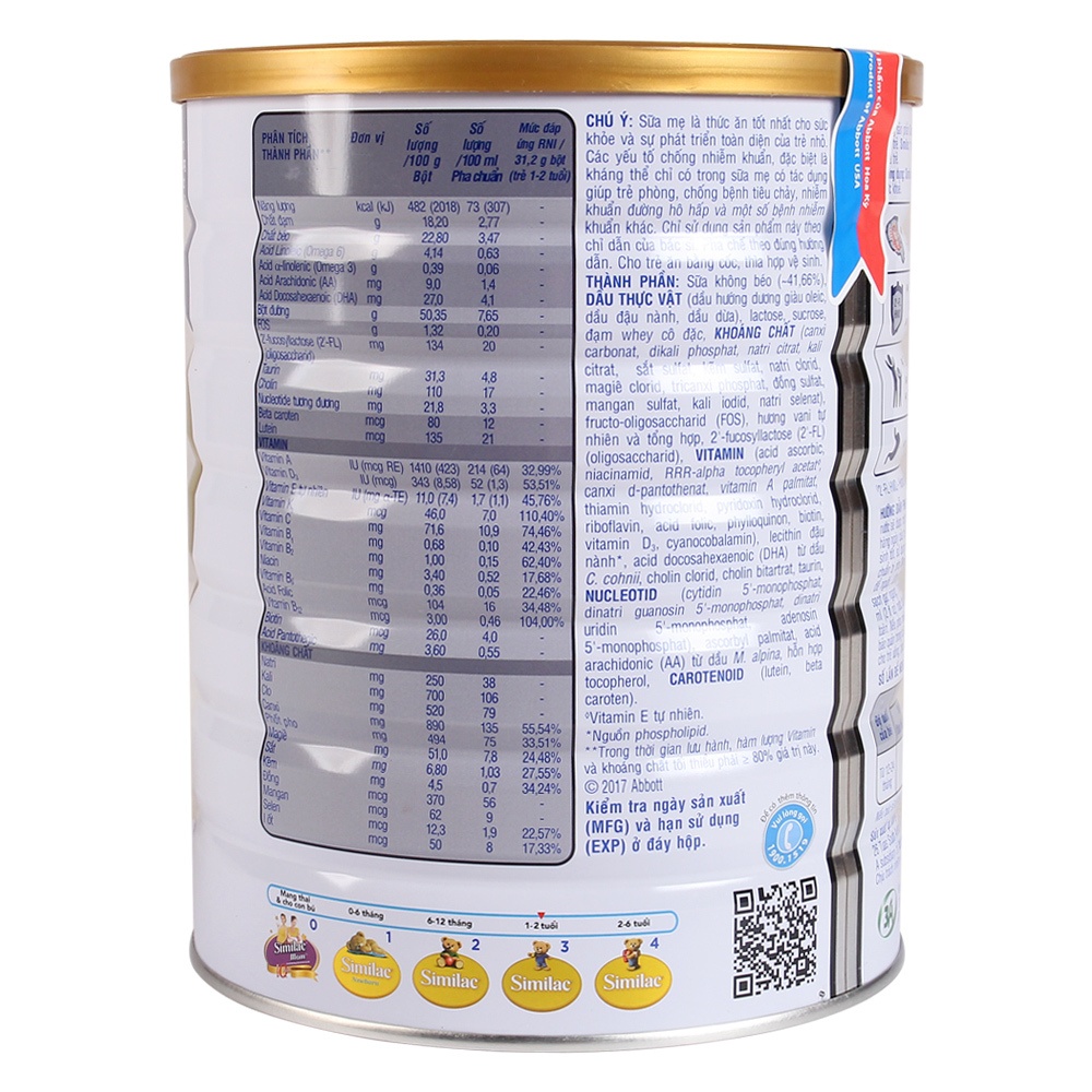 Sữa Similac số 3 1,7kg (1 - 2 tuổi) hình 3