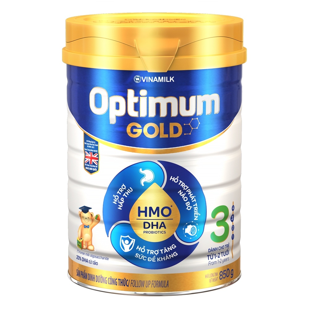 Sữa Vinamilk Optimum Gold 3 850g cho bé 1-2Y hình 1