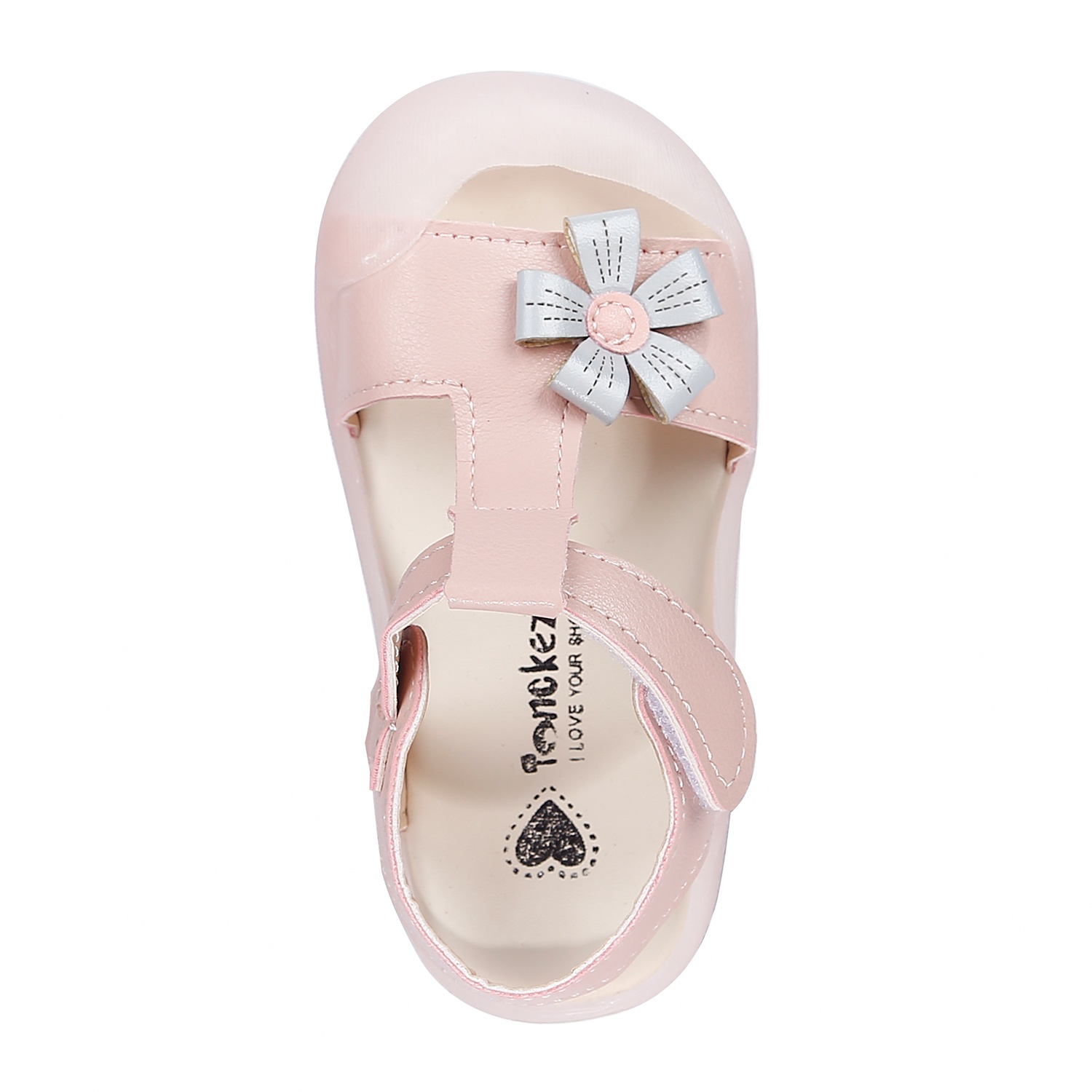 Dép sandal thời trang bé gái đính hoa AC21H hình 5