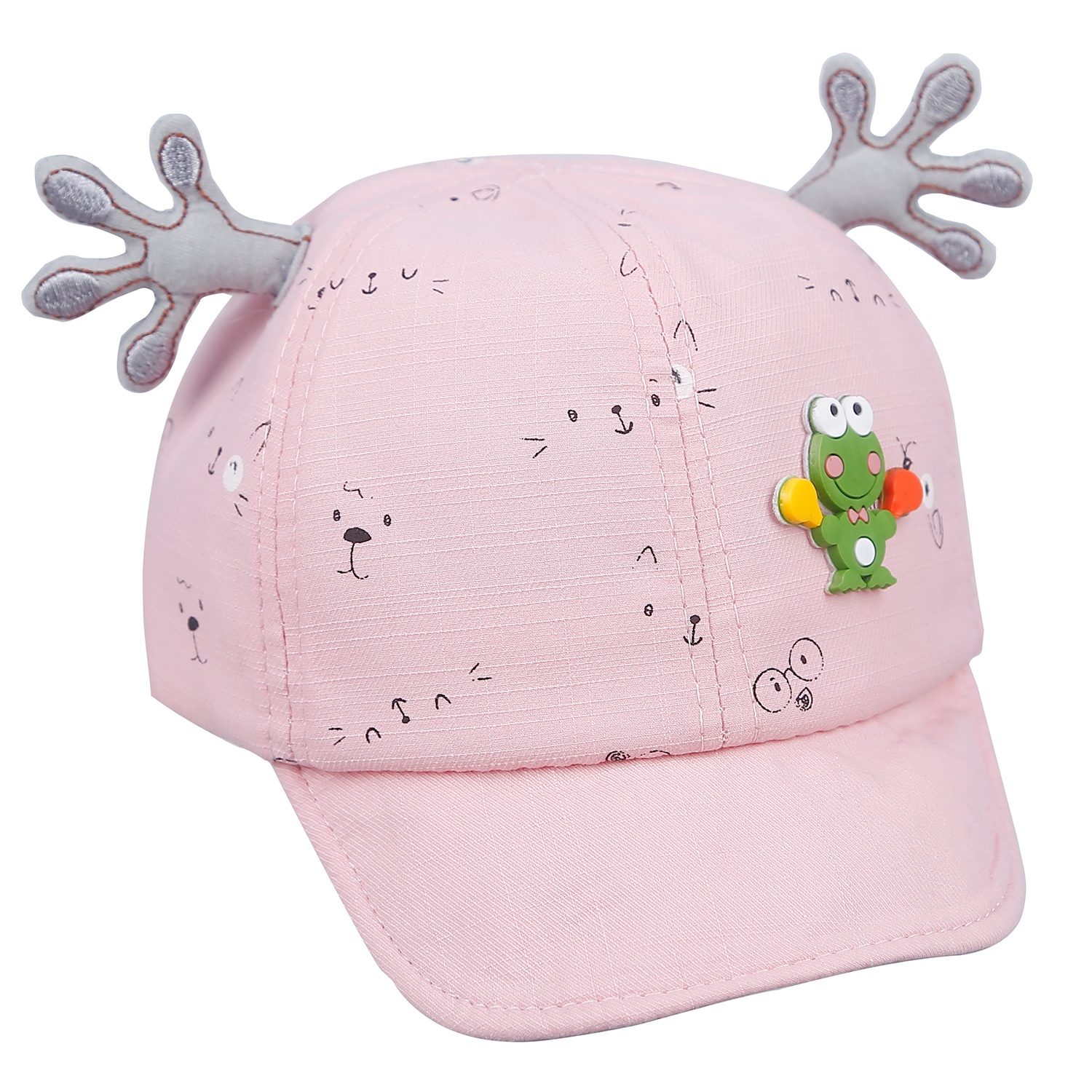 Mũ lưỡi trai đính hình chú ếch PK21-02 size 48 (12-24M) hình 1