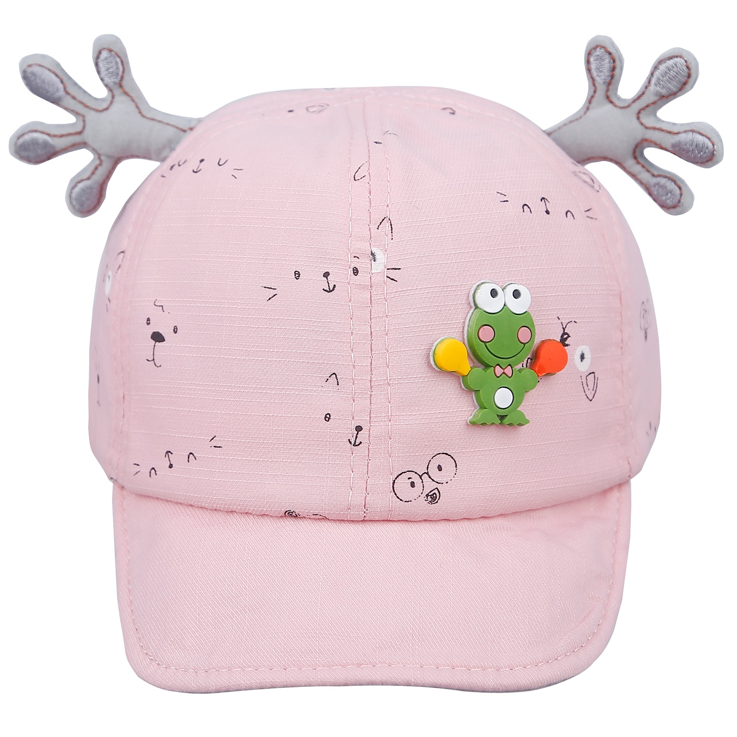 Mũ lưỡi trai đính hình chú ếch PK21-02 size 48 (12-24M) hình 2