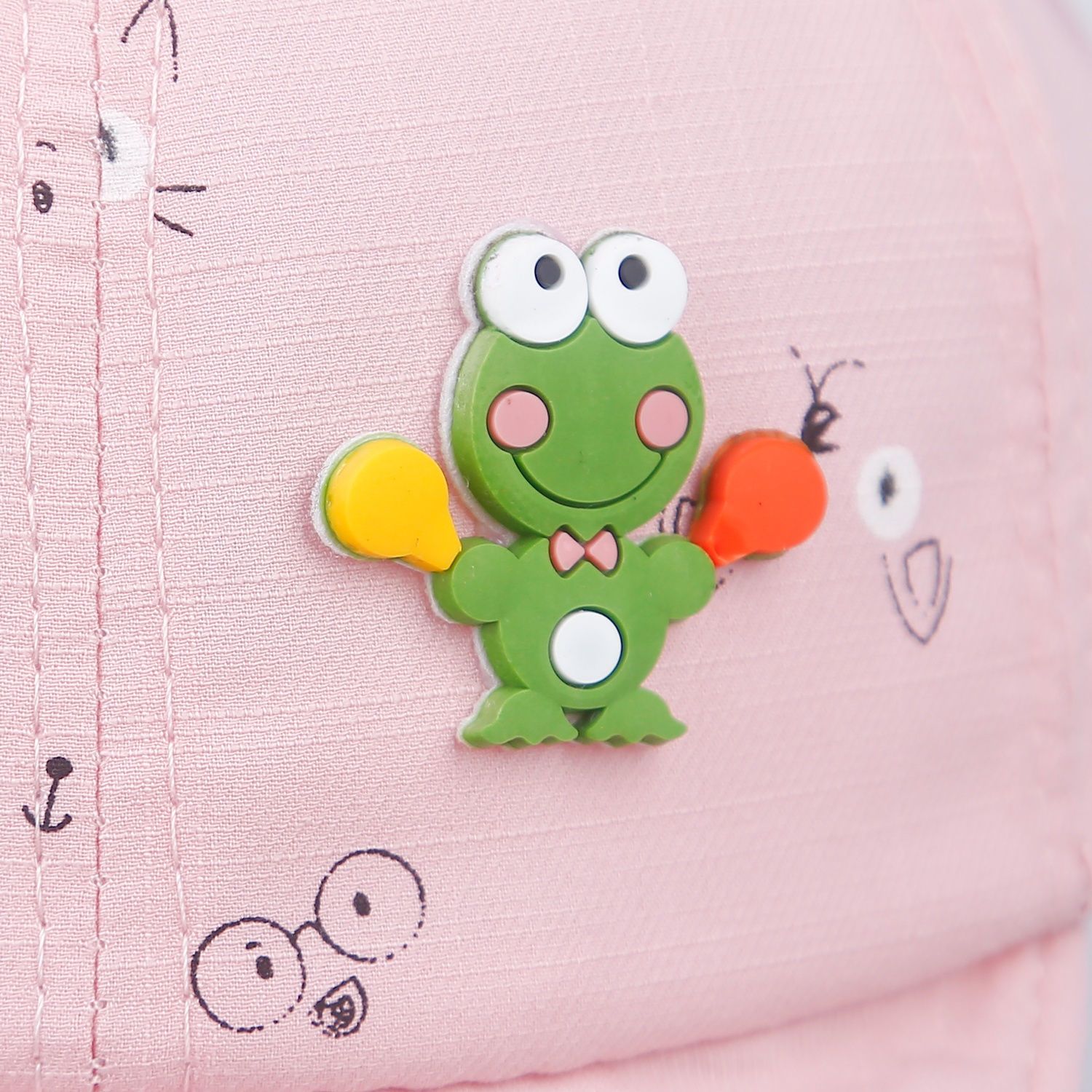 Mũ lưỡi trai đính hình chú ếch PK21-02 size 48 (12-24M) hình 3