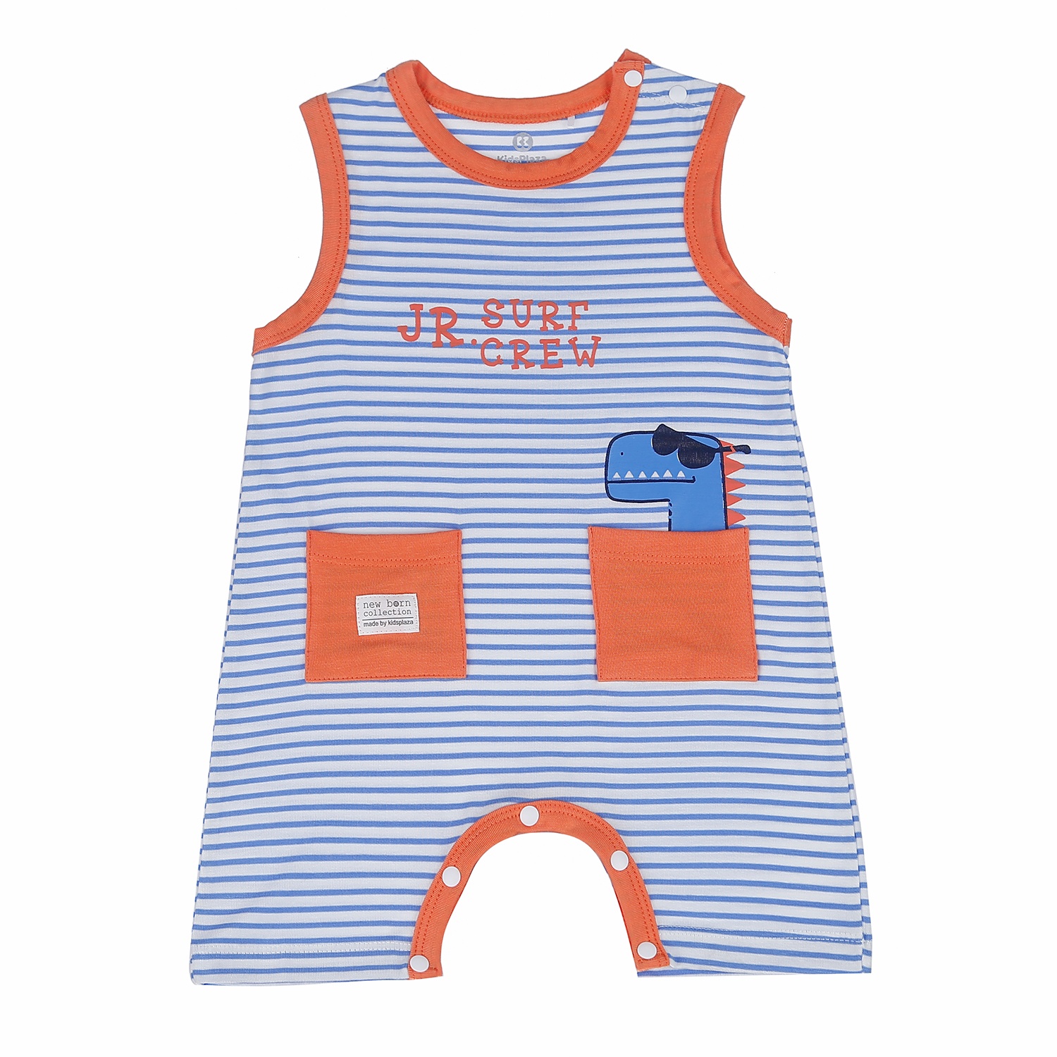 Bộ body ba lỗ Otis KidsPlaza dành cho bé trai ND21H (Kẻ Xanh Dương) hình 1